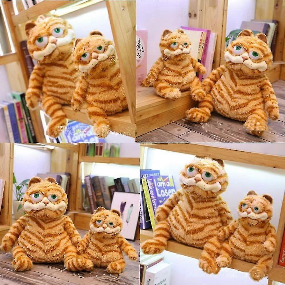 30 / 45cm醜いかわいい太った猫ガーフィールド猫ぬいぐるみおもちゃ面白い表現猫子供の誕生日プレゼント、100%新しいボリス
