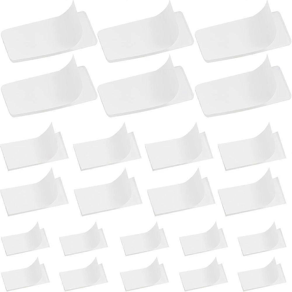 3 Styles Transparent Acrylic Double-sided Tape Non-Marking Removable Gel Tape Rectangle Clear 28~60x15~30.5x2mm 80pcs/box