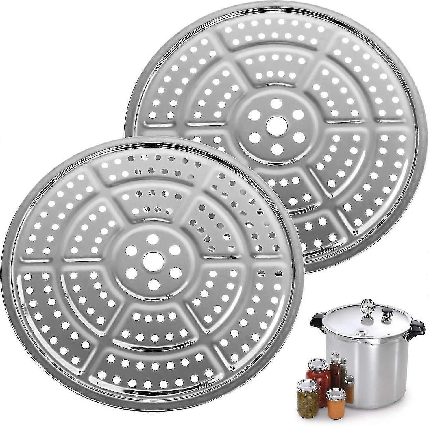 2-pack 28cm Tryckkokare Canner Rack - Rostfritt stål Zekai