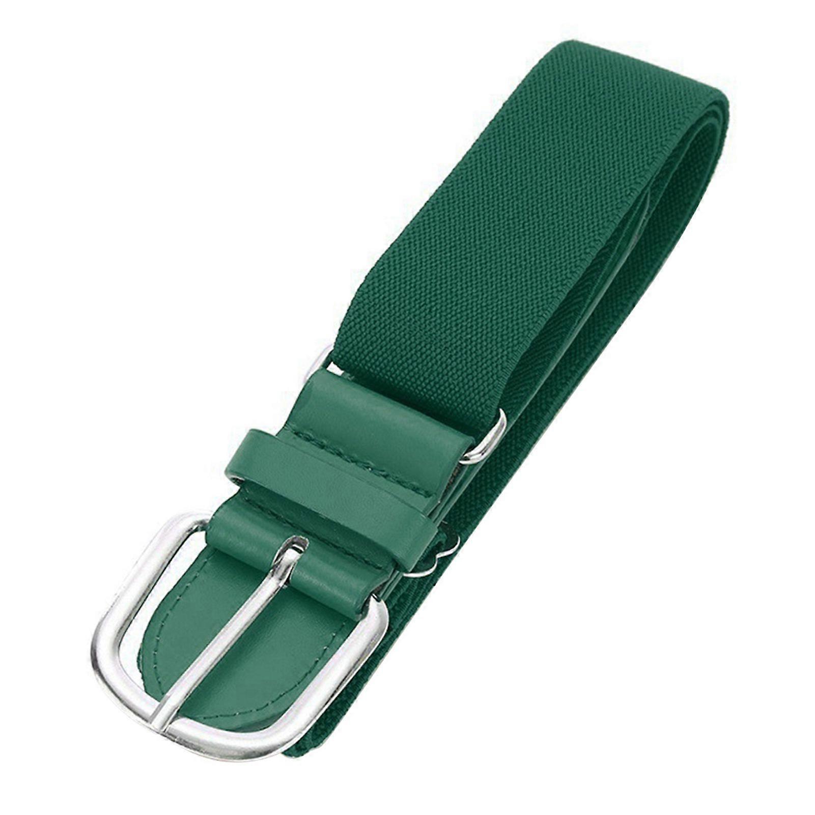 Basebollbälte för vuxna, elastiskt band, justerbar längd, konstläder, basebollsoftbälte, unisex, livfulla färger i midjan