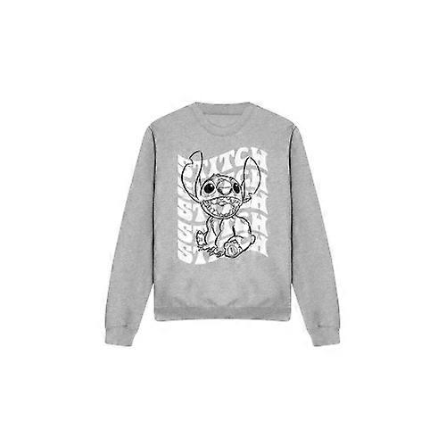 Lilo & Stitch Unisex Adult Sketch Name Repeat Sweatshirt