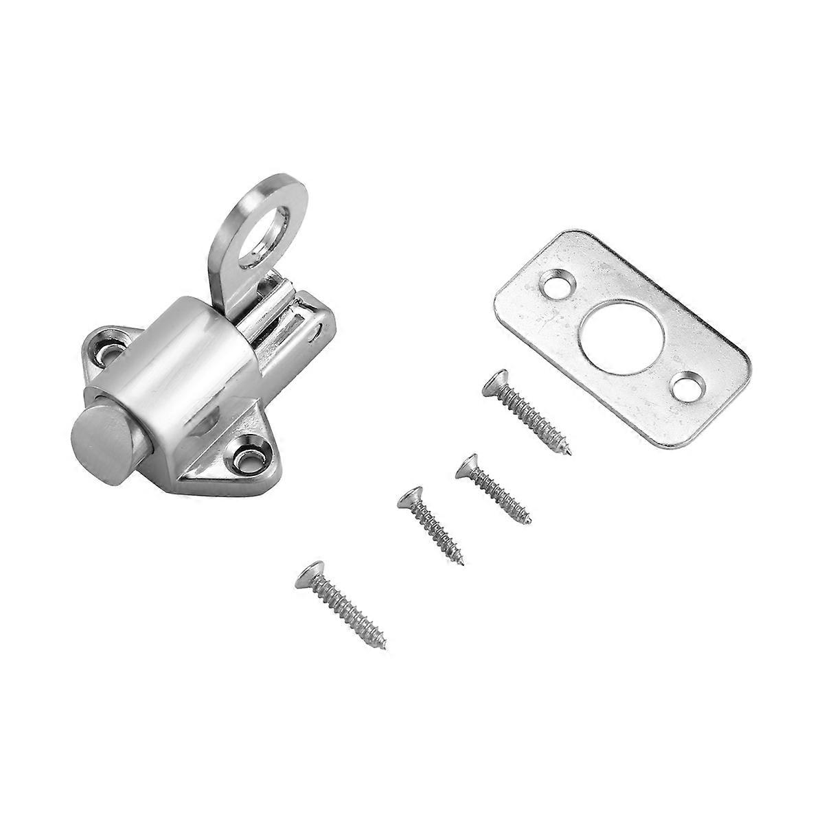 Home Security Spring Slide Bolt Window Door Automatic Latch Lock Self Closing