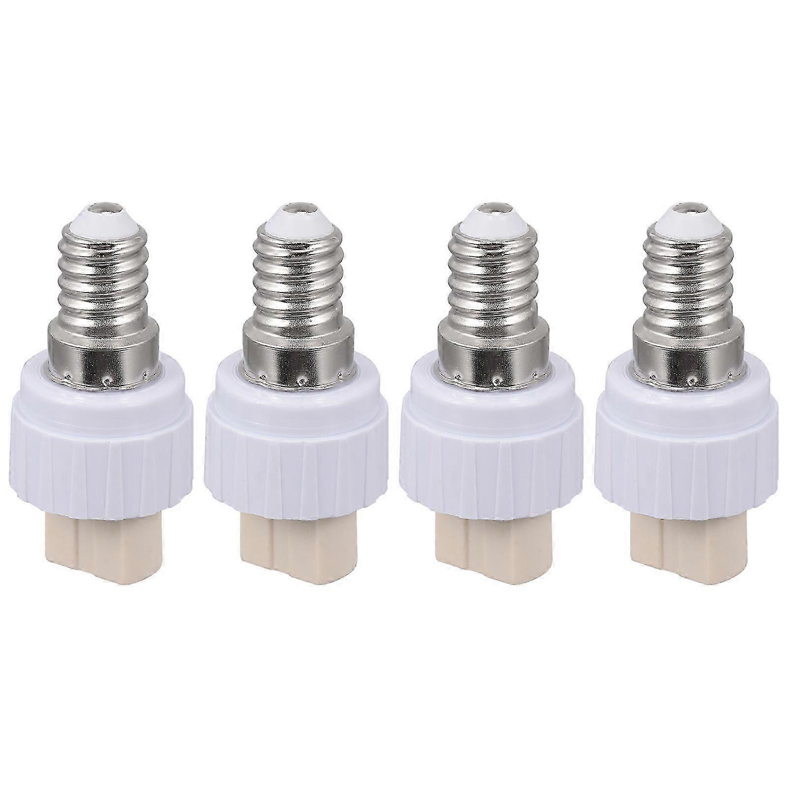 4pcs Lamp Bulb Adapter Lamp Socket Converters E14 to G9 Lamp Holder Converters