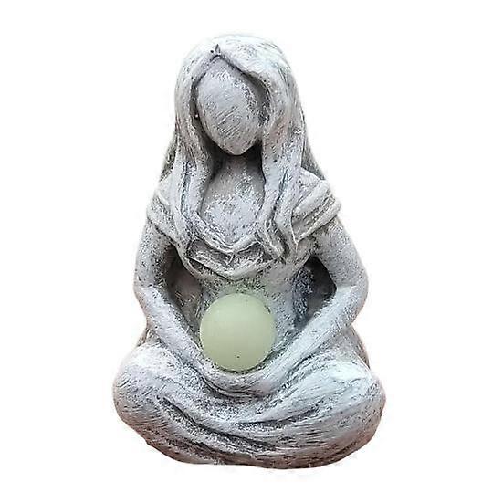 Moon Goddess Statue Resin Moon Goddess Sculpture Mini Tabletop Goddess Statue