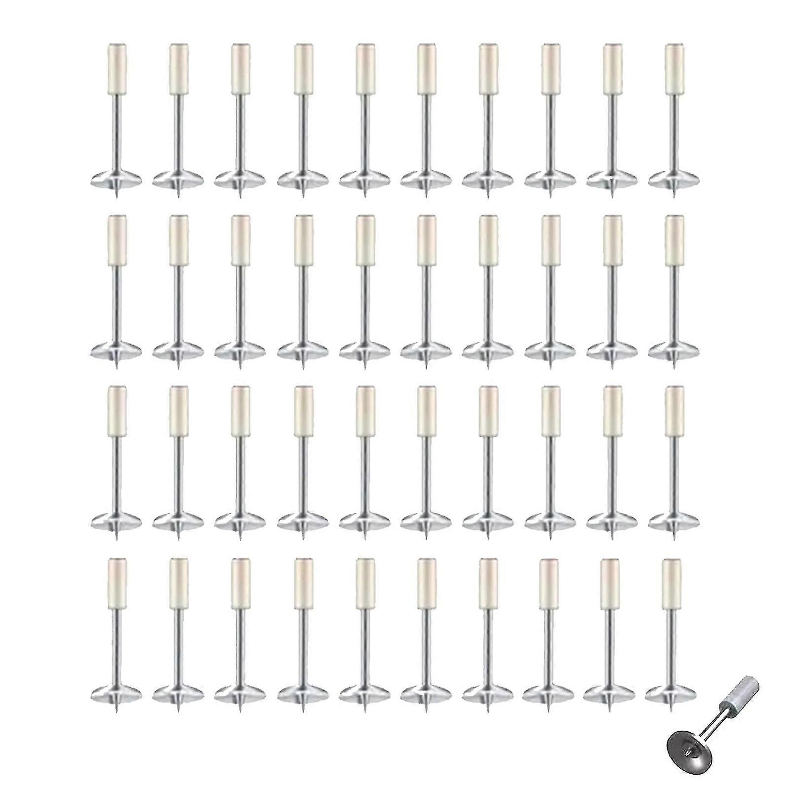 40PCS clous ronds pour outil manuel de pistolet à clous en acier, pour cache-plafond/fil NOUVEAU