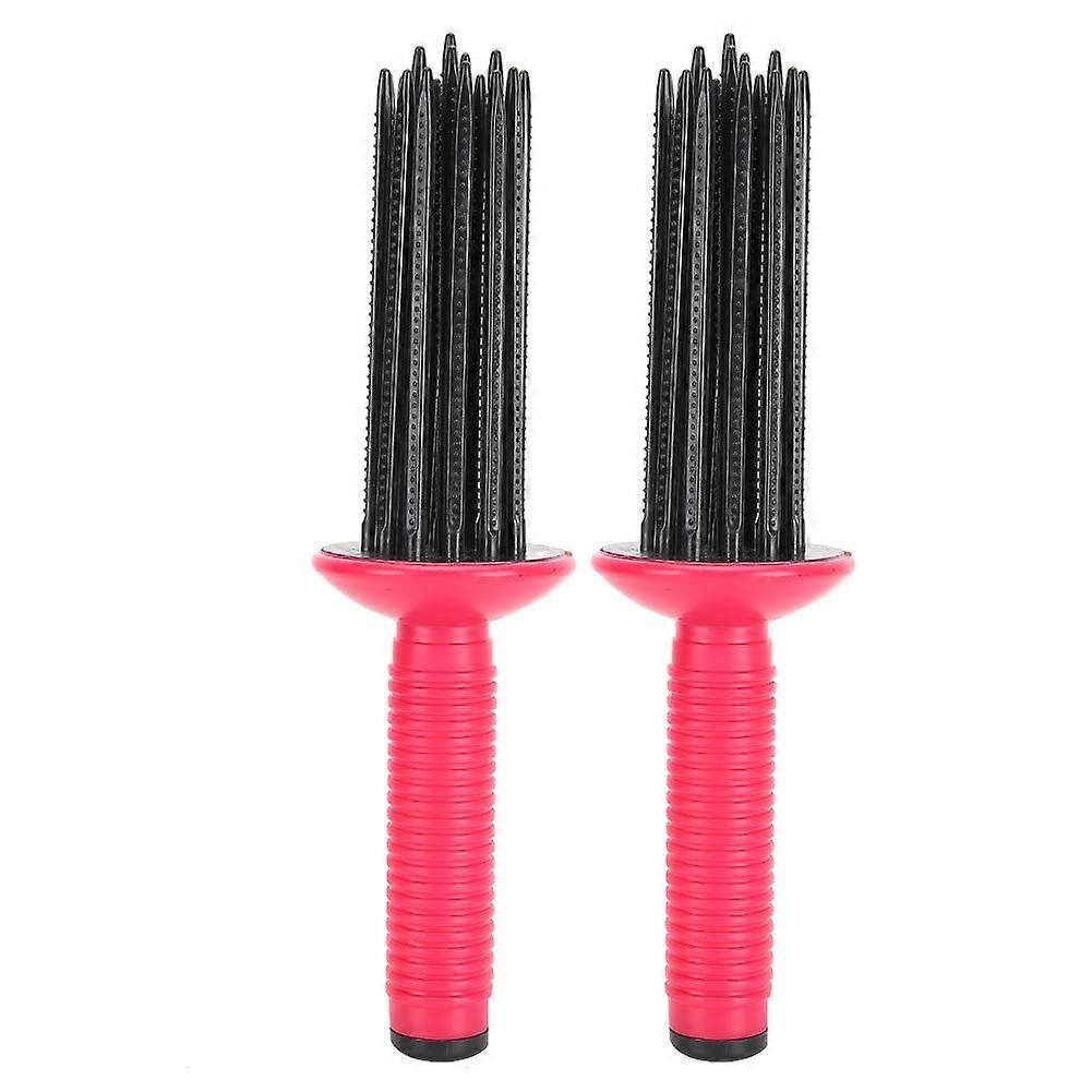 Hair Rollers for Volume, Aubonacci Styler 2-Pack, Anti-Slip Curling Rollers For Curly Hair, 17-Teeth Comb