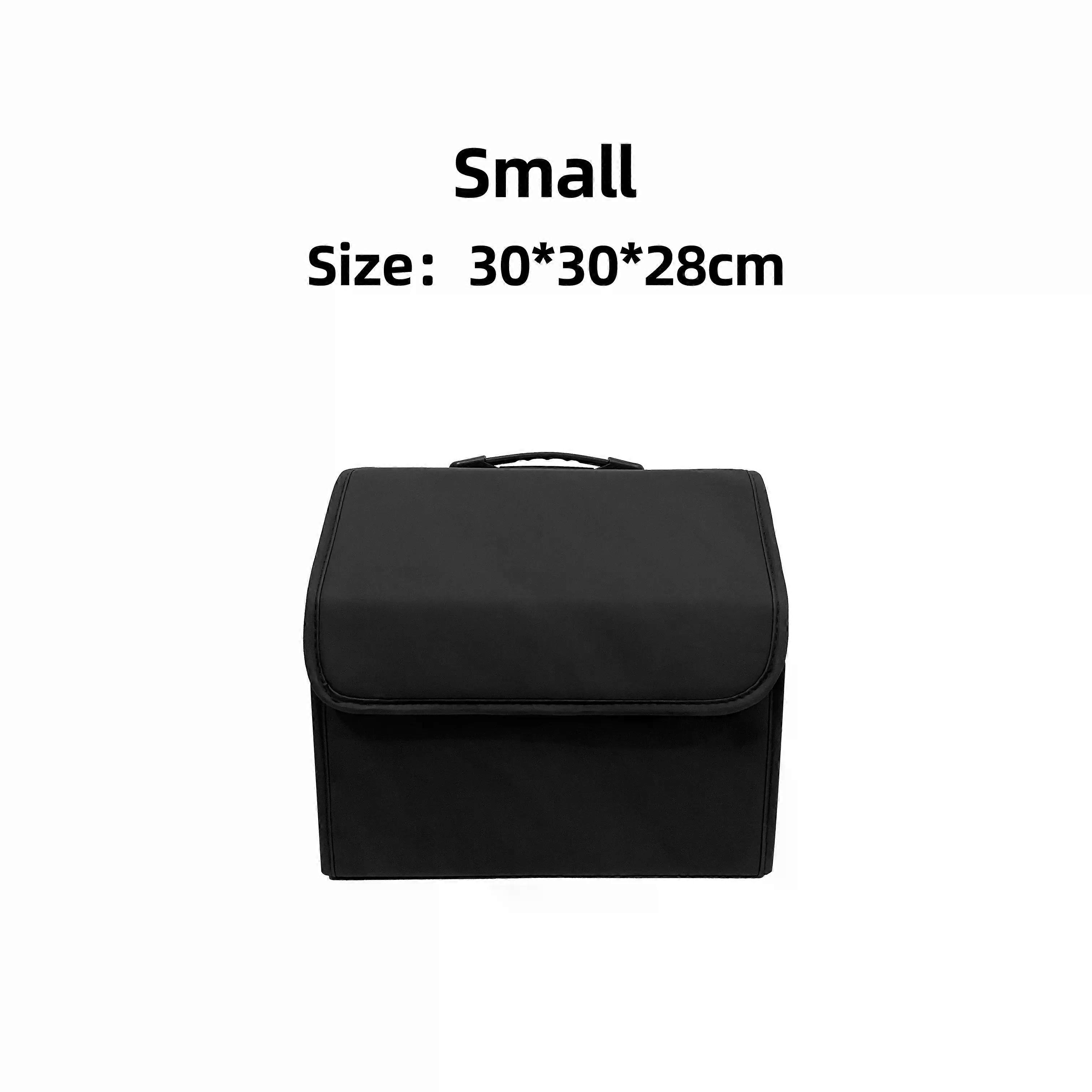 Auto Trunk Storage Boxes Multi-Size Car Trunk Organizer Box Large Capacity Stowing Tidying PU Leather Folding Cars Storage Bags
