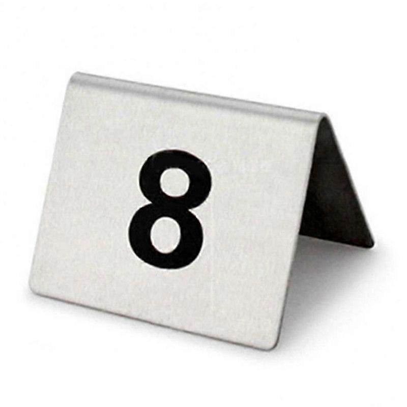 25 Pcs En Acier Inoxydable Table Numéros Base Stable Multipurpose Numéro Signe Pour Restaurant Hôtel Café Guanguan