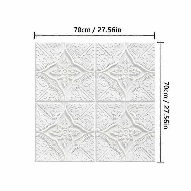 1/5/10Pcs 70*70cm Ceiling Roof Self-adhesive Warm Bedroom 3d Three-dimensional Wall Attached To The Background Wall