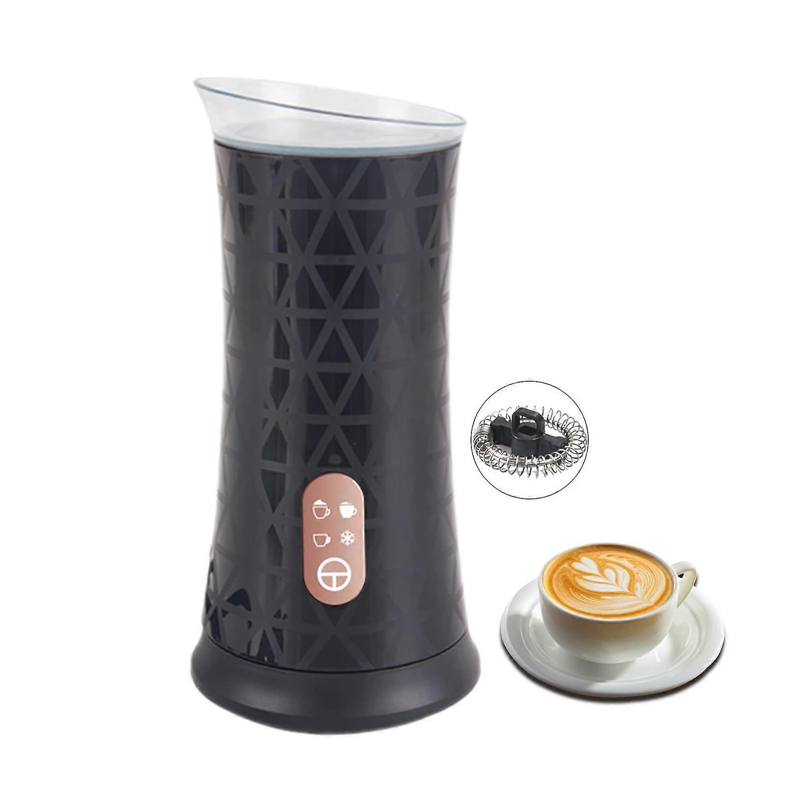 4 In 1 Automatic Milk Frother, Hot & Cold Milk Steamer, Easy to Clean, Silent Operation, Ideal for Latte, Cappuccino, Macchiato