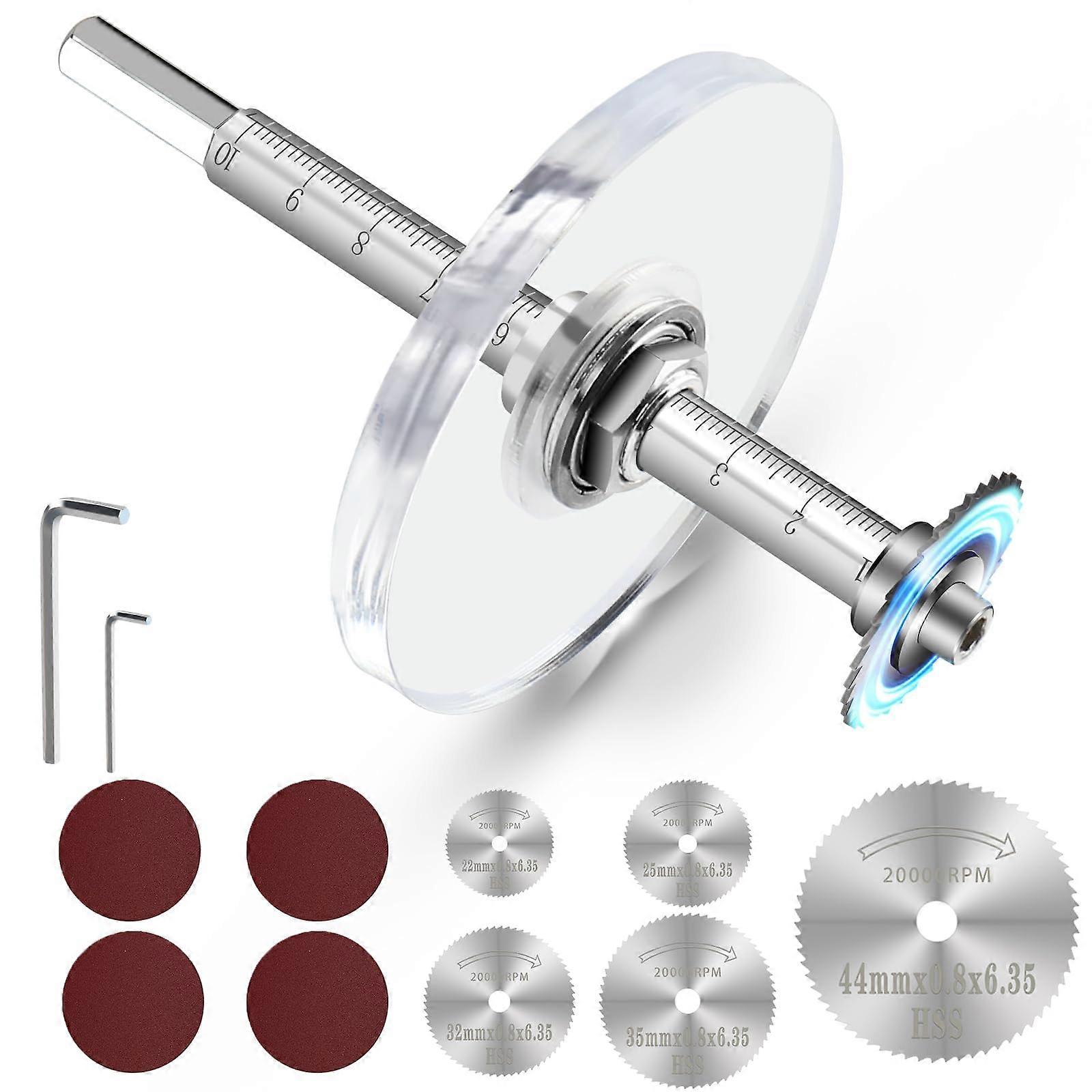 5 Pcs Adjustable Depth Gauge Pipe Cutter with Hex Shank for 3.15 Inch ABS Plumbing Pipes