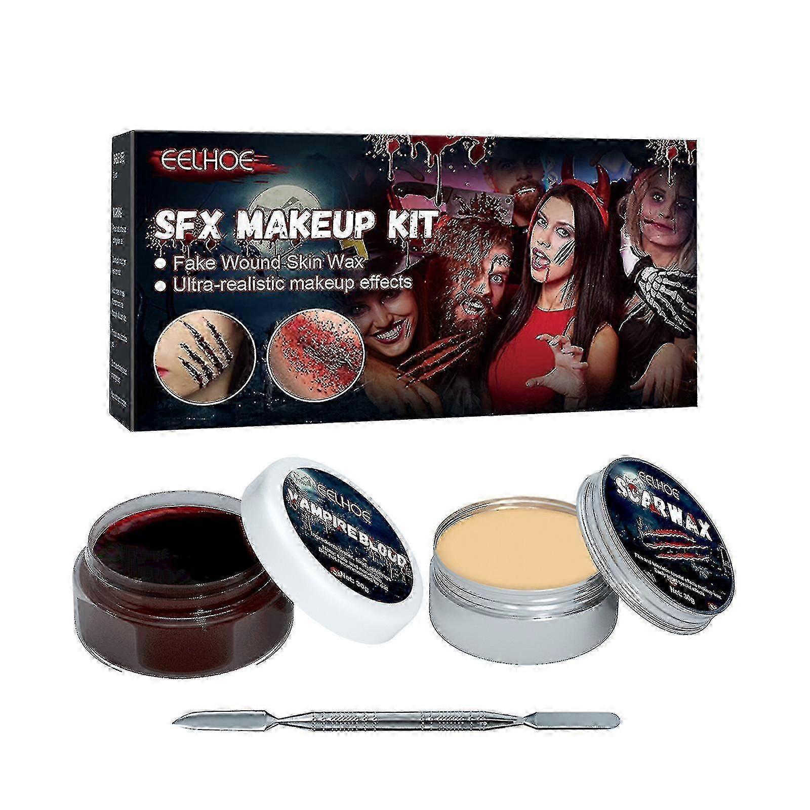 Halloween Haut Wachs Plasma Make-up Set Narbe Make-up Horror Atmosphäre Party Make-up Requisite