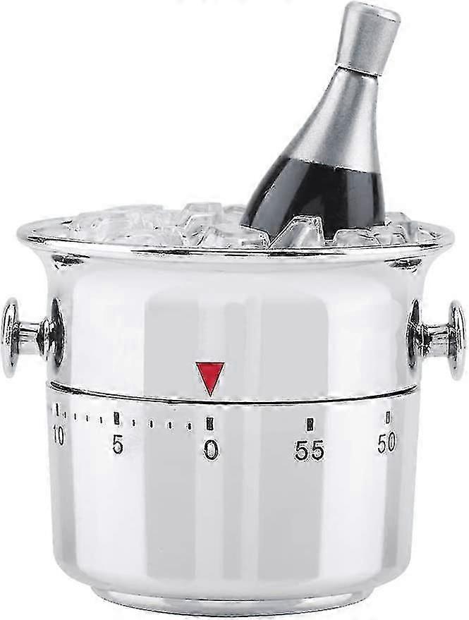 Bucket Kitchen Timer 60 Minute Timer Stainless Steel Mechanical Clockwork Timer