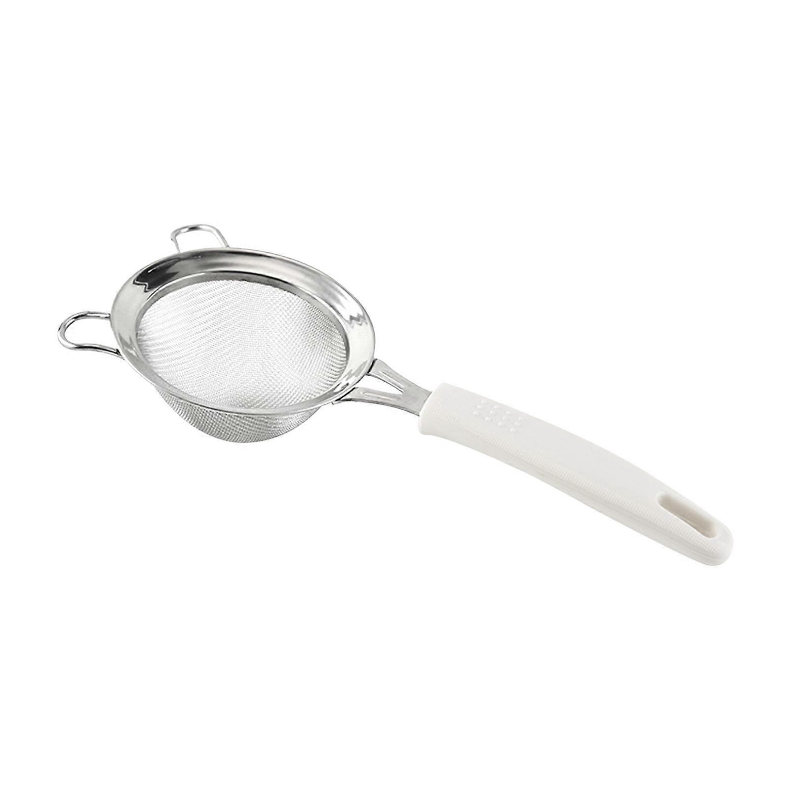 Stainless Steel Flour Sieve Handheld Household Double Layer Mesh Filter Sieve Baking Tool