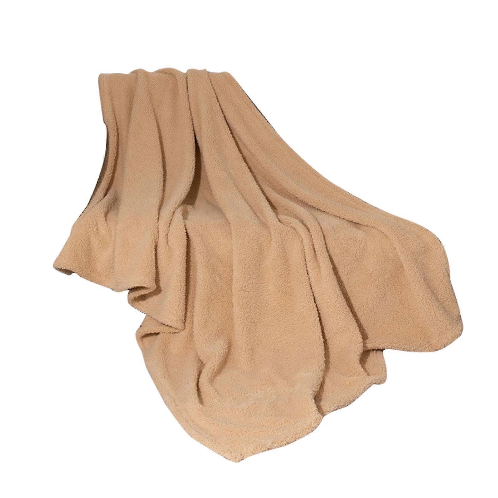 Khaki Sofa Fleece Blanket , A Lightweight Cozy Soft Blanket And Sofa Blanket