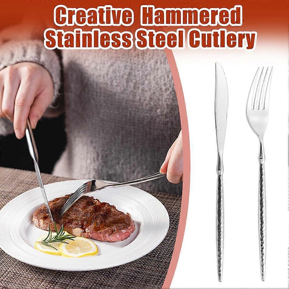 Flatware Cutlery Silver Stainless Steel Dinnerware Tableware Fork Spoon