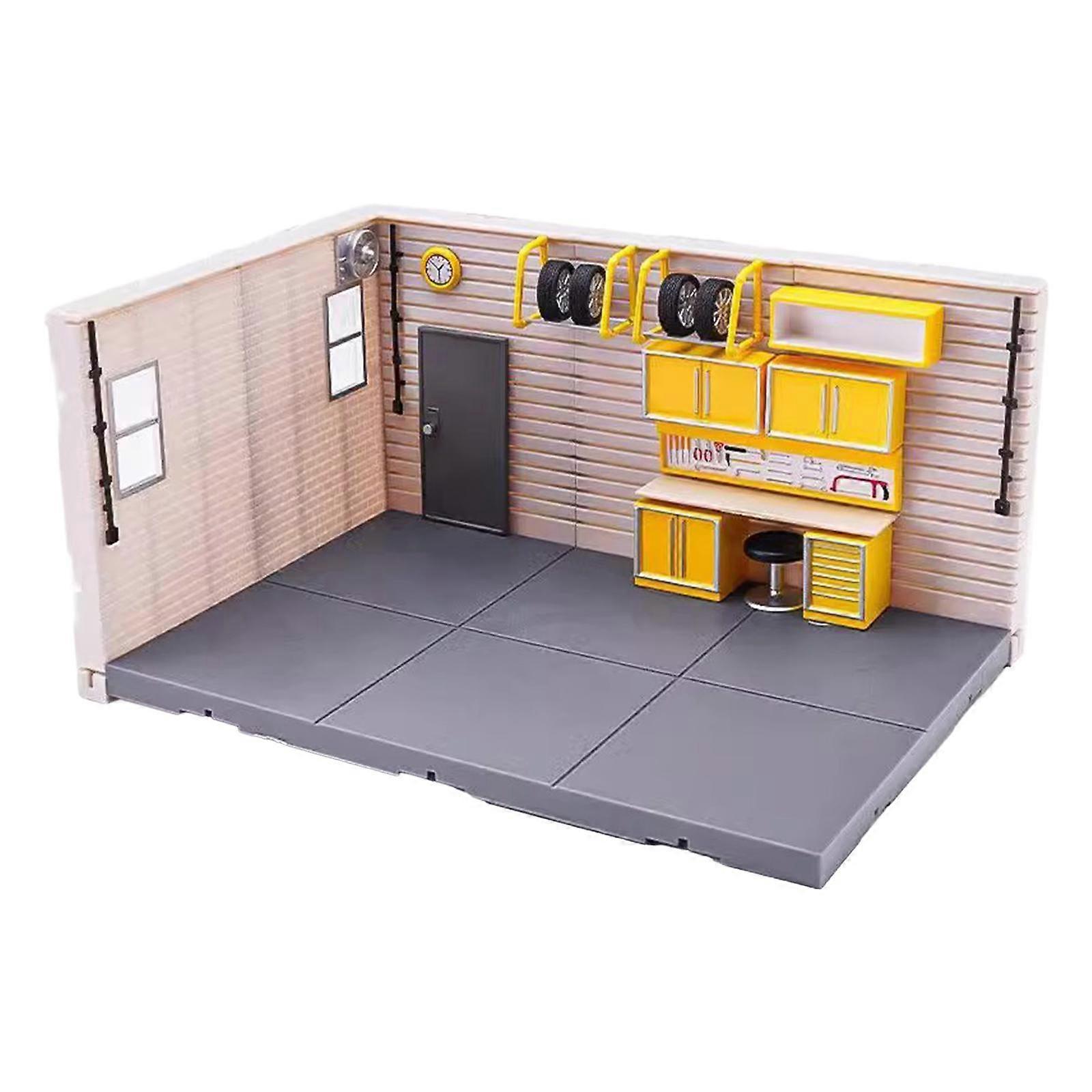 1:43 Miniature Scene Model Simulation Car Model Display Parking Garage Model