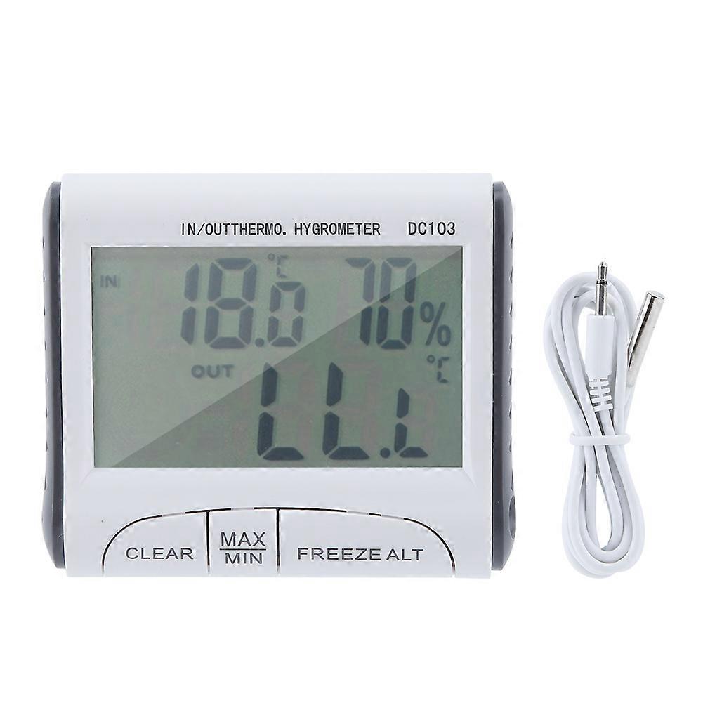 Case Pack Digital Thermometer Hygrometer for Indoor Outdoor Use, Accurate Temperature Humidity Display, Electronic Model