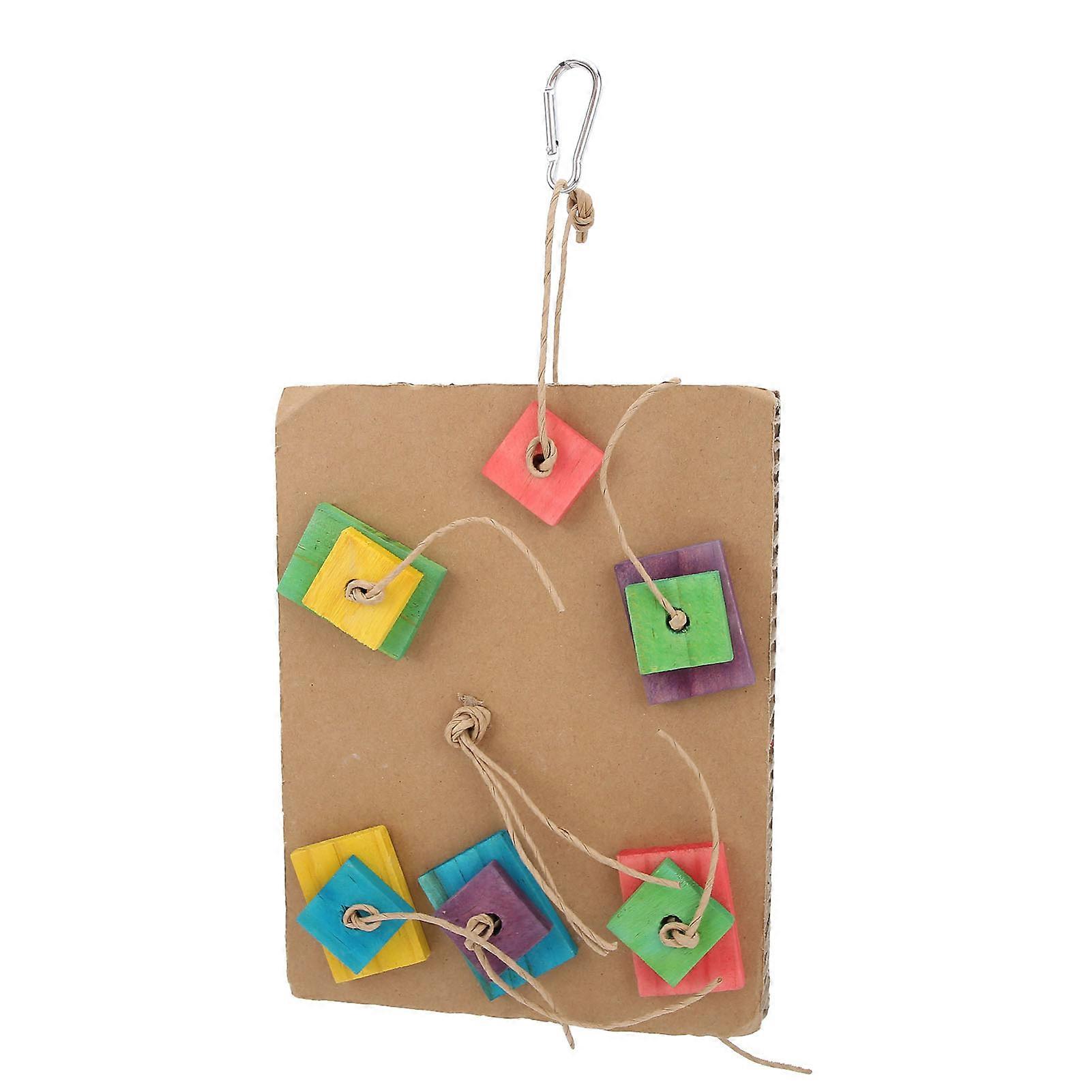 Parrot Chewing Toy with Cardboard