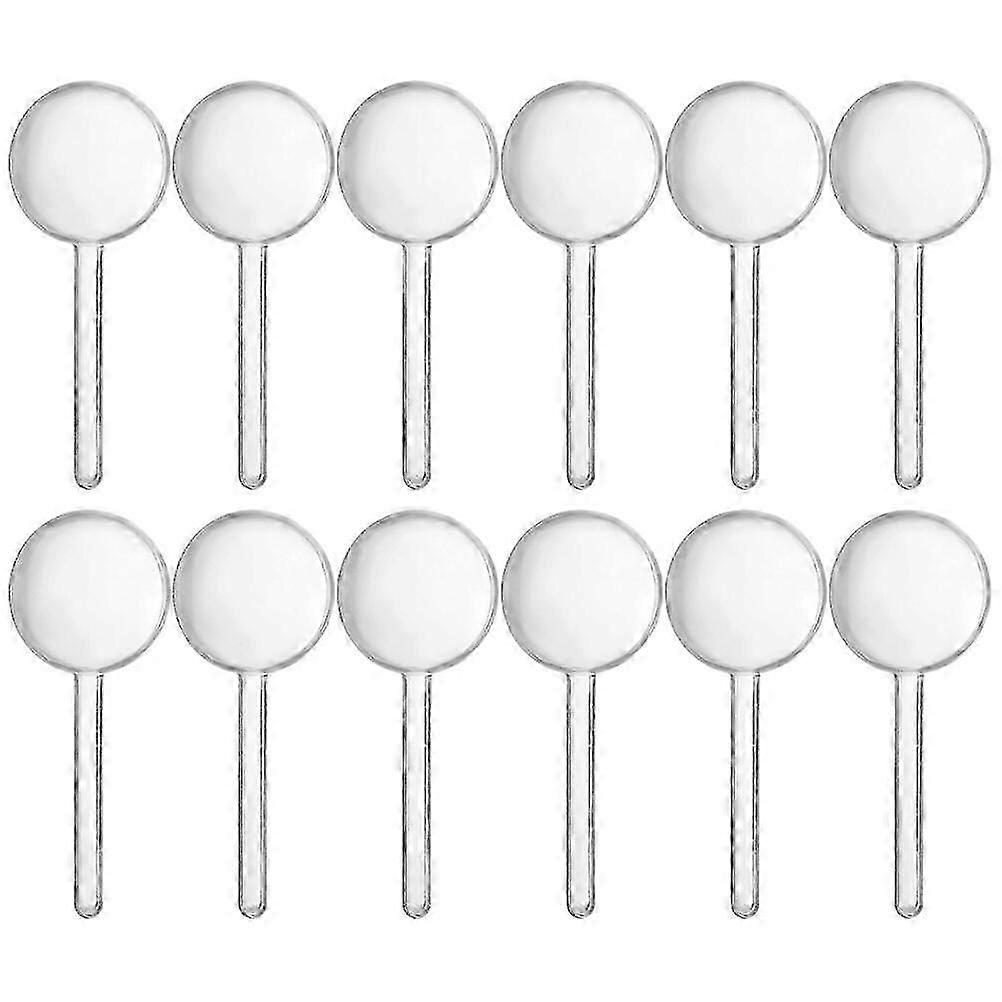 12Pcs Lollipop Packing Box Round Plastic Case DIY Candy Case Handcraft Case