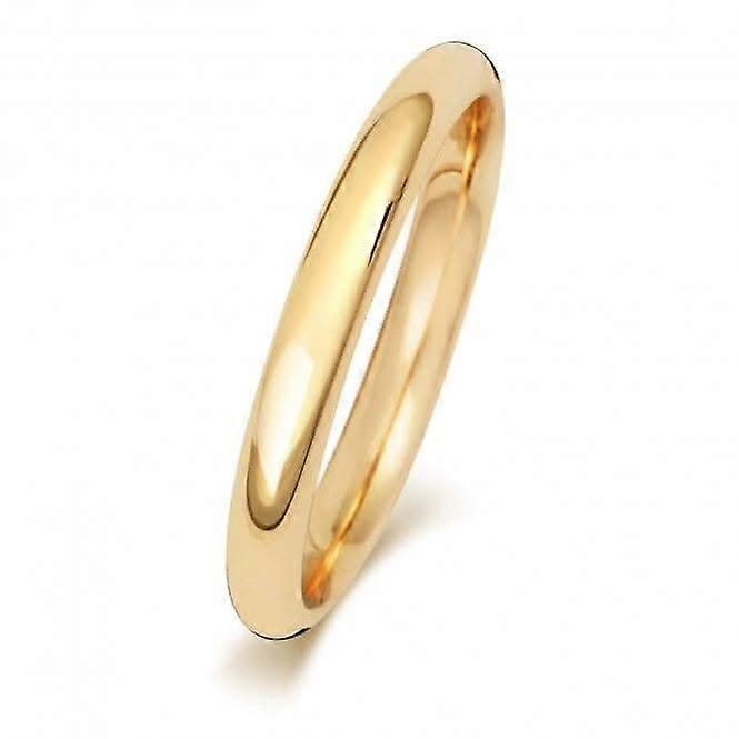Wedding Band 9K Trad Court 2.5mm Wedding Ring W162H