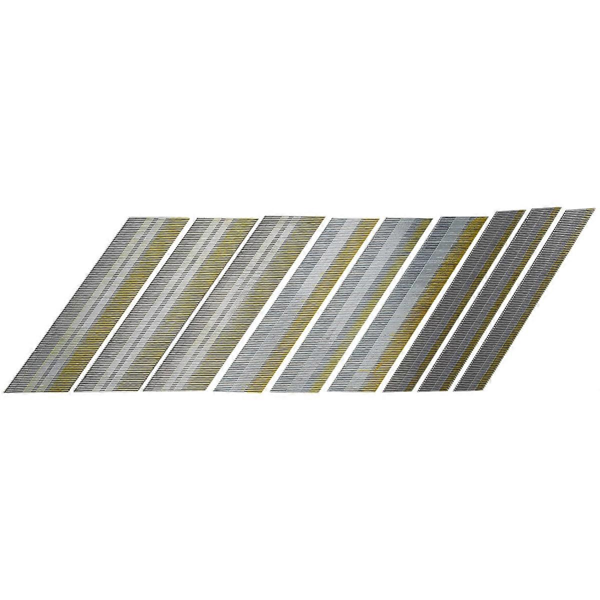 15 Gauge DA Angled Nails,34-Degree,900-Pack Galvanized Assorted Size