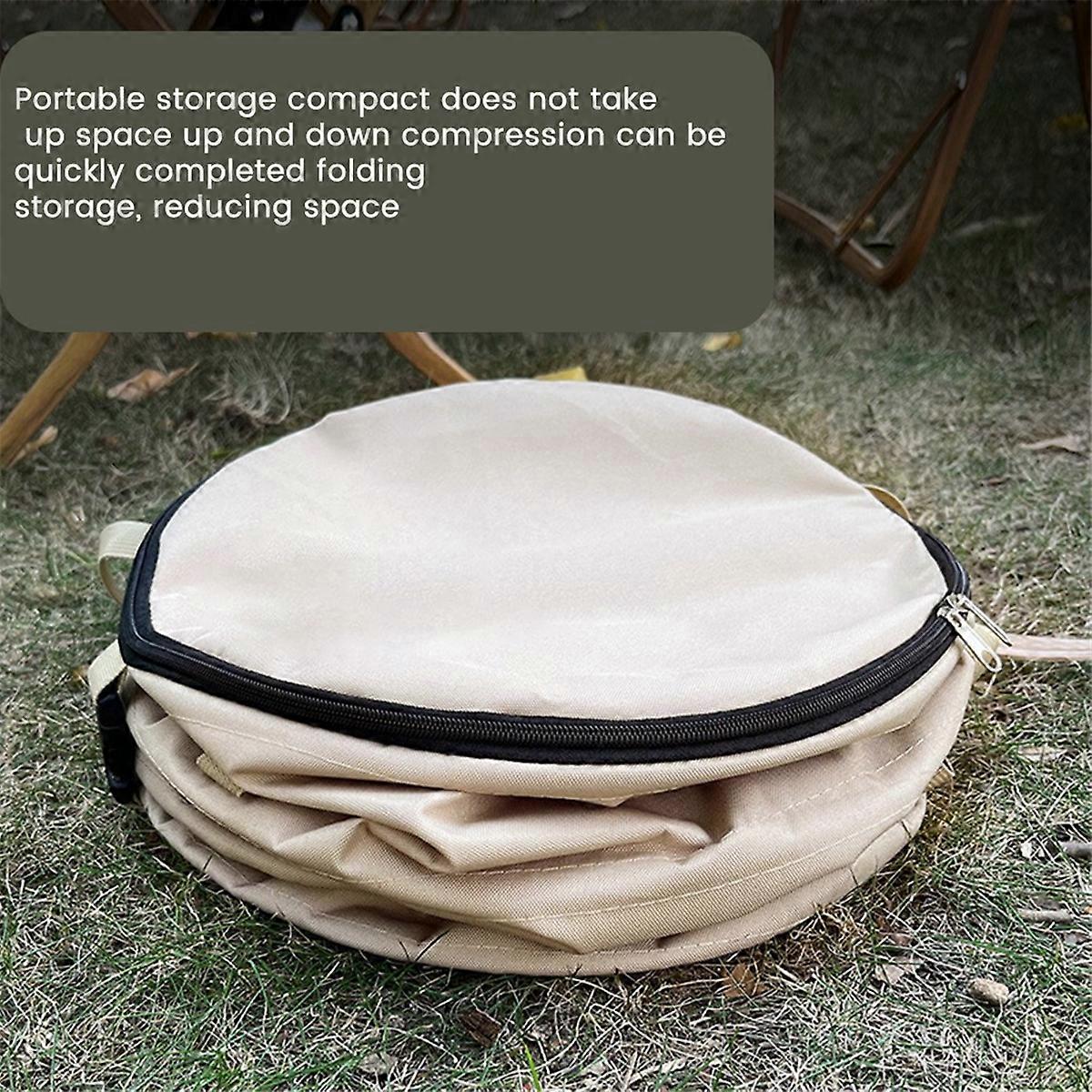 في الهواء الطلق سلة القمامة التخييم حقيبة تخزين الحديقة أسود