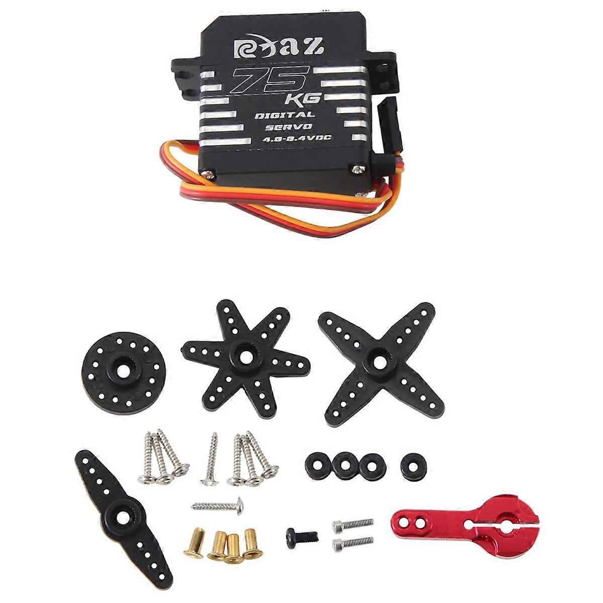 75KG H-V 180° Brushless Digital Servos for 1/10 1/8 Accessories