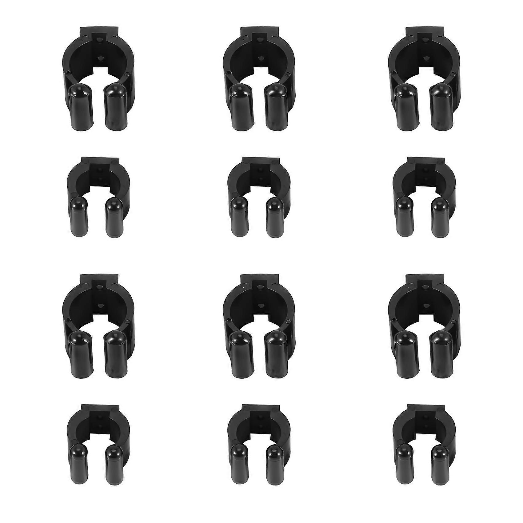 12 Pieces Fishing Pole Storage Clips Rack 2 Style & 6 Pcs Each Style