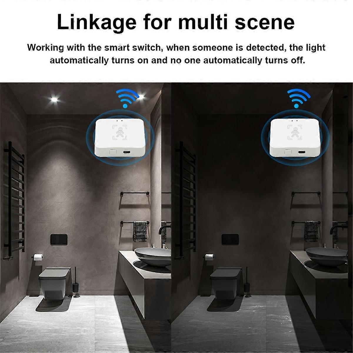 Tuya Zigbee Human Presence Detector Smart Human Body PIR Sensor MmWave Radar Microwave Motion Sensor