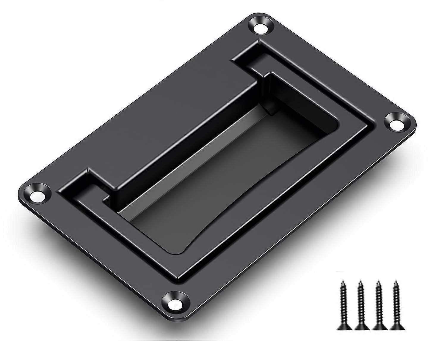 Zinc Alloy Burging Trap Leve Container Lever Black Hidden Lifting Beding Door Leve, 4.33 Inch, 1 Package