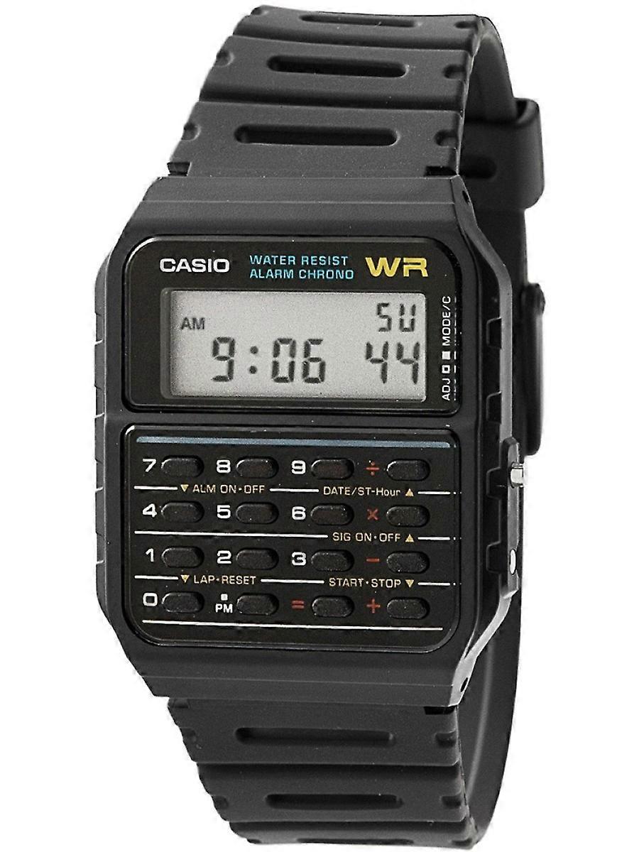 Ceas pentru bărbați Casio Black Plastic CA-53W-1ER