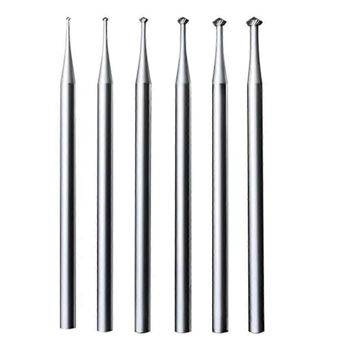 6Pcs 90o Burr Set - Jewelry Making Setting Burs for Lapidary 008-023