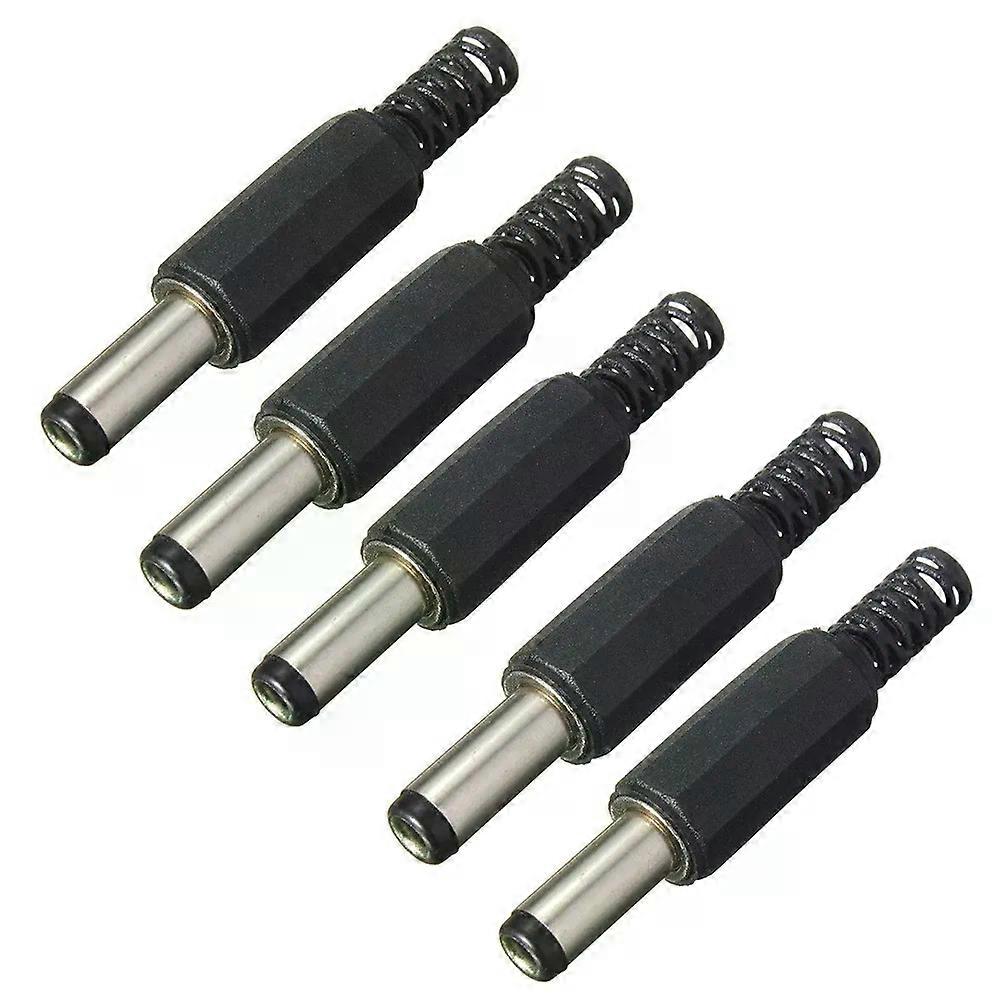 5PCS 55mm X 25mm Male DC Power Plug Socket Adapter Adaptor Connector