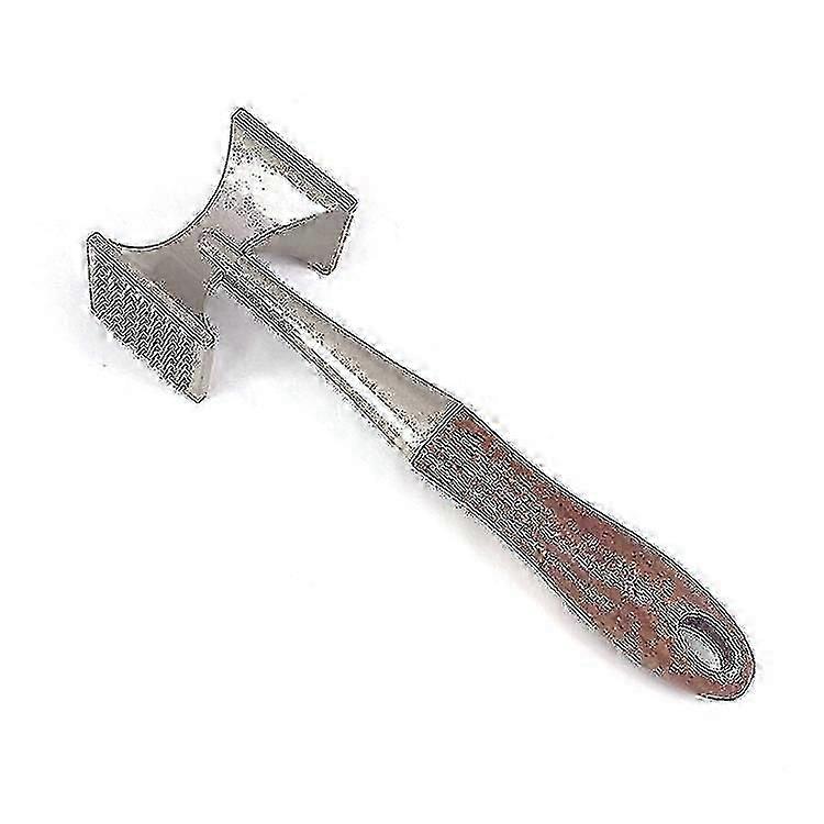 Meat Tenderizer, Meat Hammer, Heavy Duty Steak Hammer With Wooden Handle And Food Grade Zinc Alloy, 2-in-1 Meat Hammer1pcs-grey Edition a