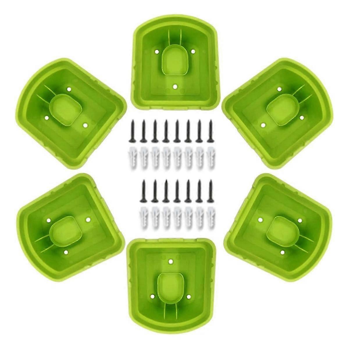 6Pcs Battery Holder compatible with Ryobi 18V Wall Mounted Battery Mounts