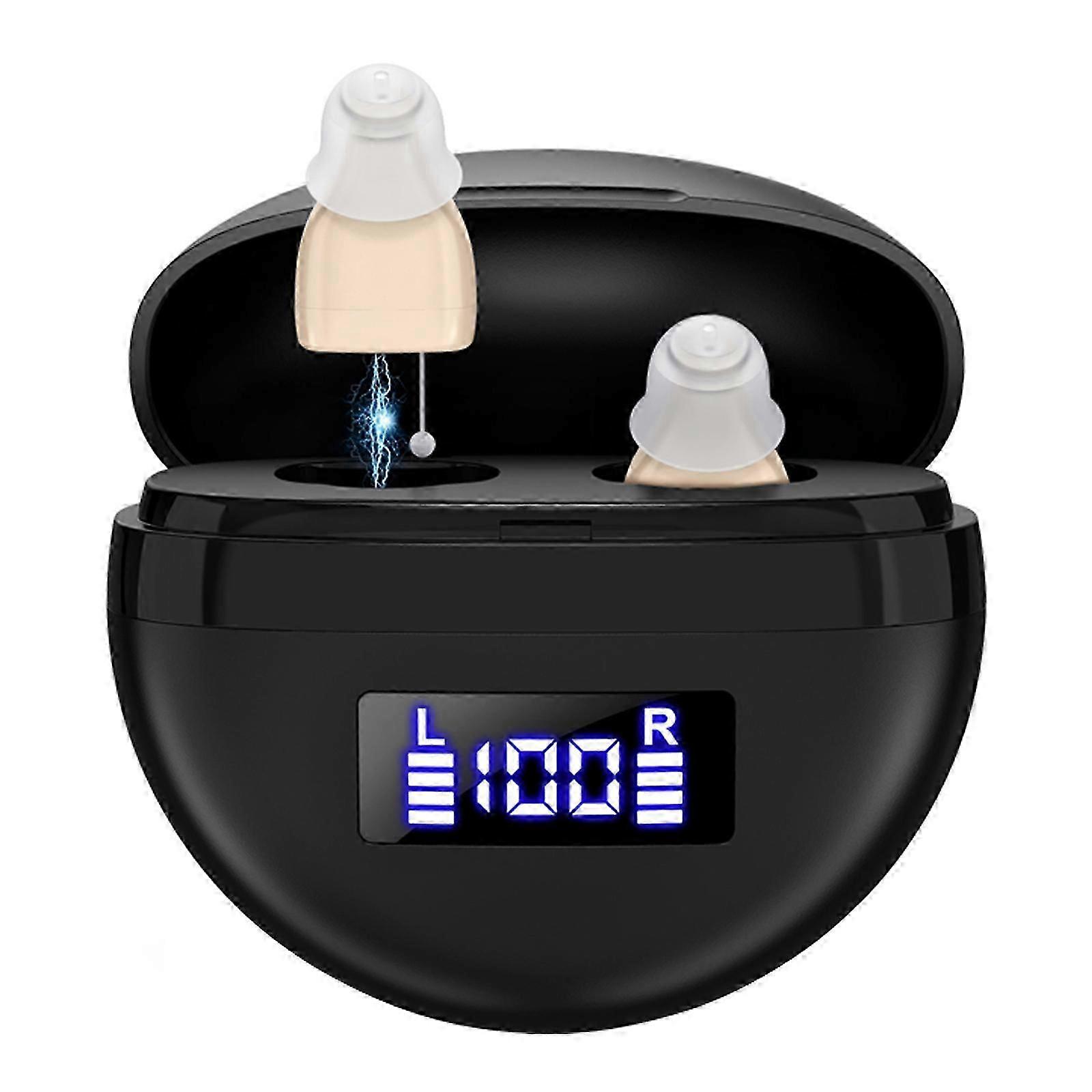 Invisible Rechargeable Digital Hearing Aids for Elders