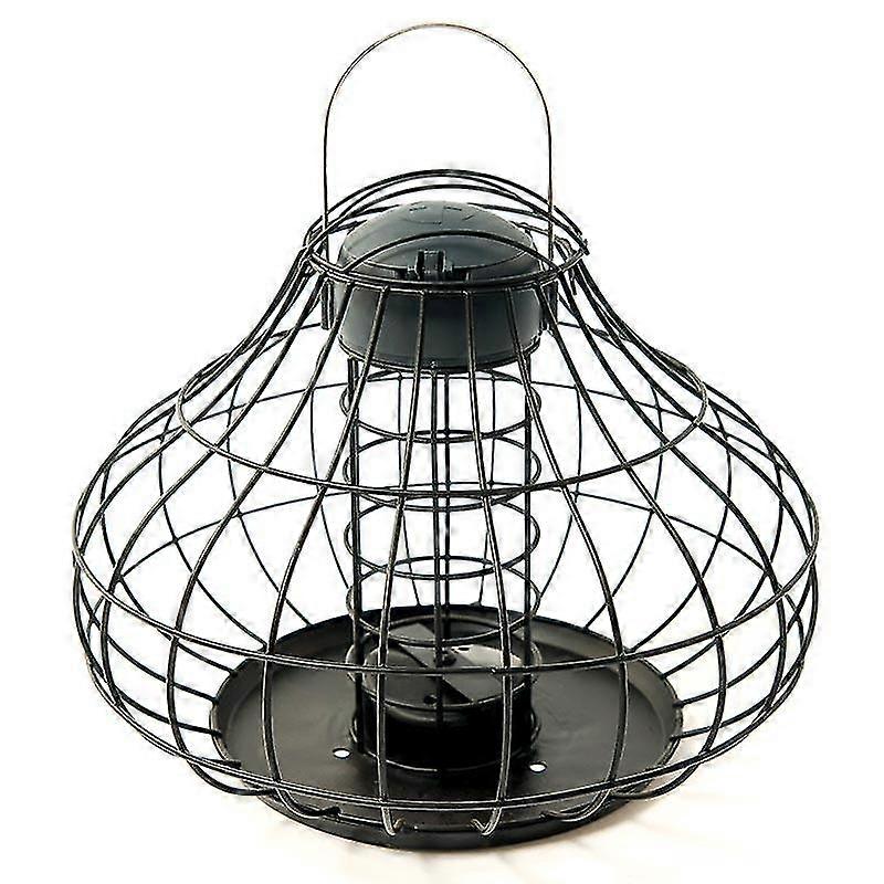 Squirrel Resistant Fat Ball Feeder, Black, Metal DDI