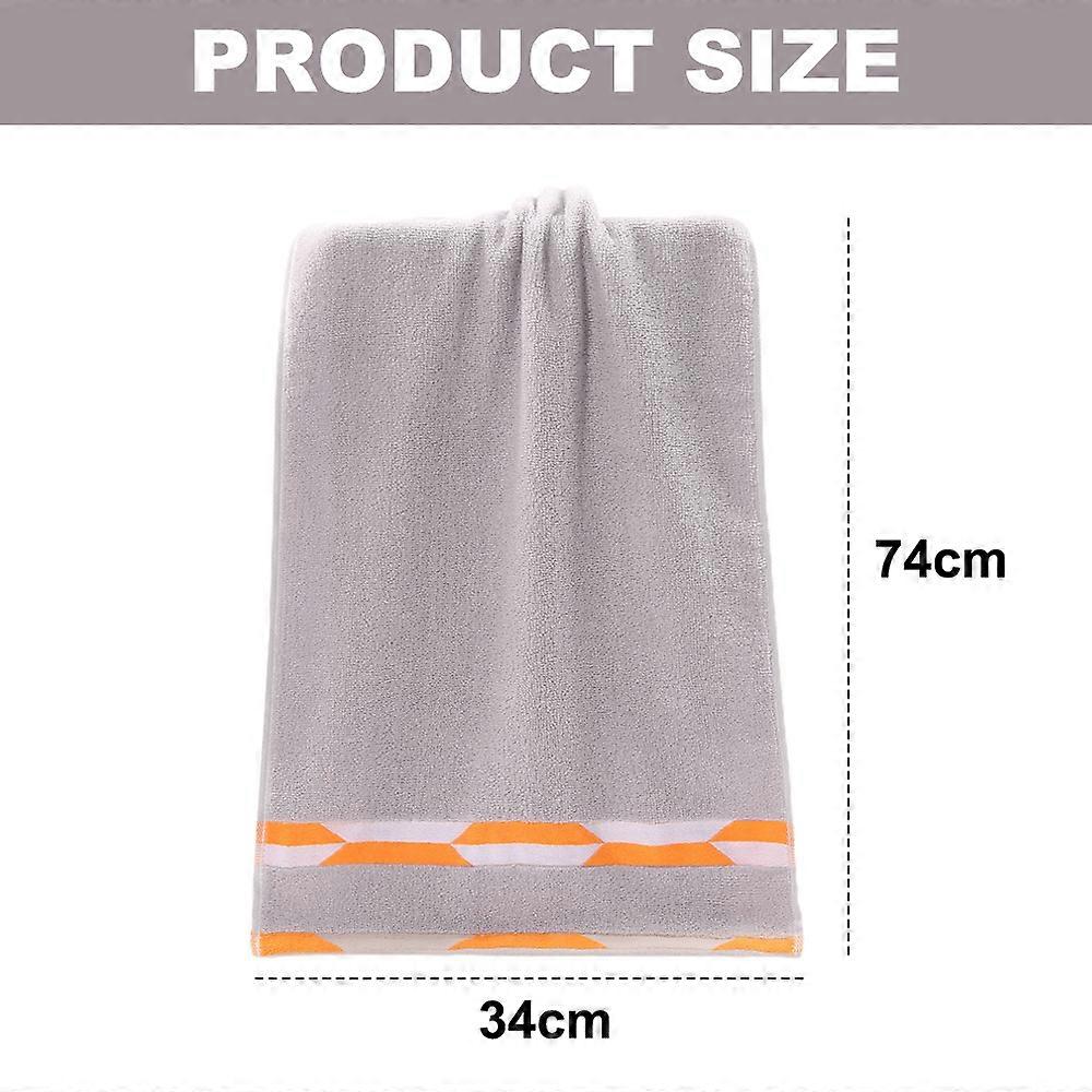 3pcs geometric pattern household towel 34 * 74cm