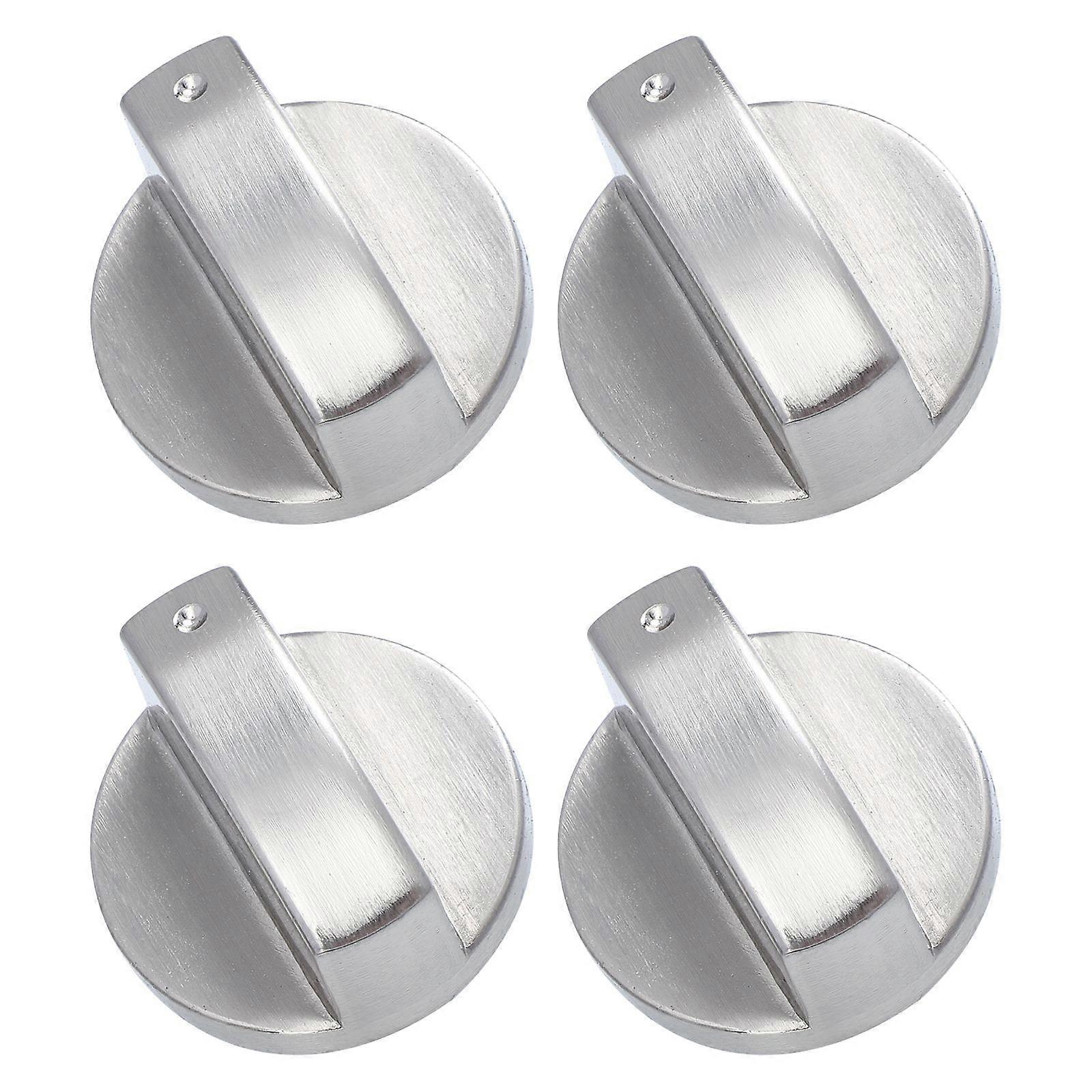 4pcs Replacement Stove Knobs Universal Electric Range Knob Metal Burner Control Knobs