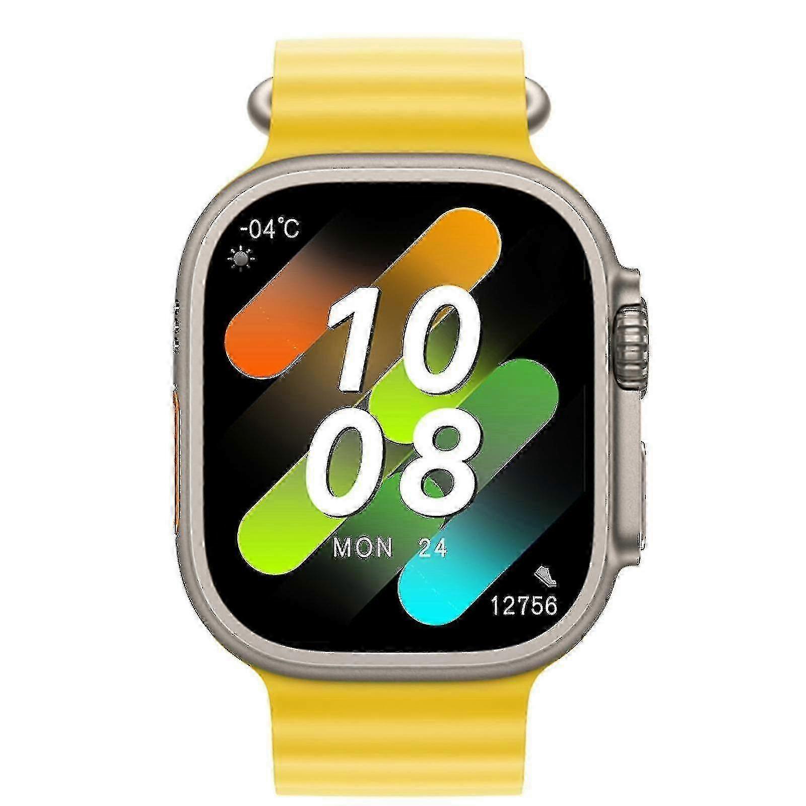 Hk8 Pro Max Ultra Smart Watch Men 49mm Amoled Screen Compass Nfc Smartwatch-yky