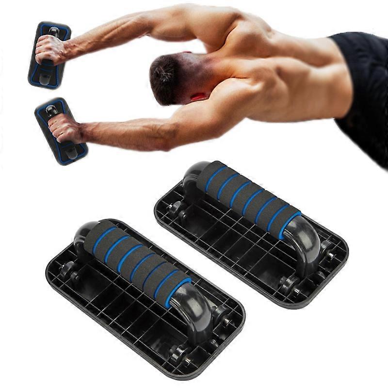 1 Pair Four-wheel Abdomen Equipment Multifunctional Push-Up Stand 1 Pair Four-wheel Push-Up Stand