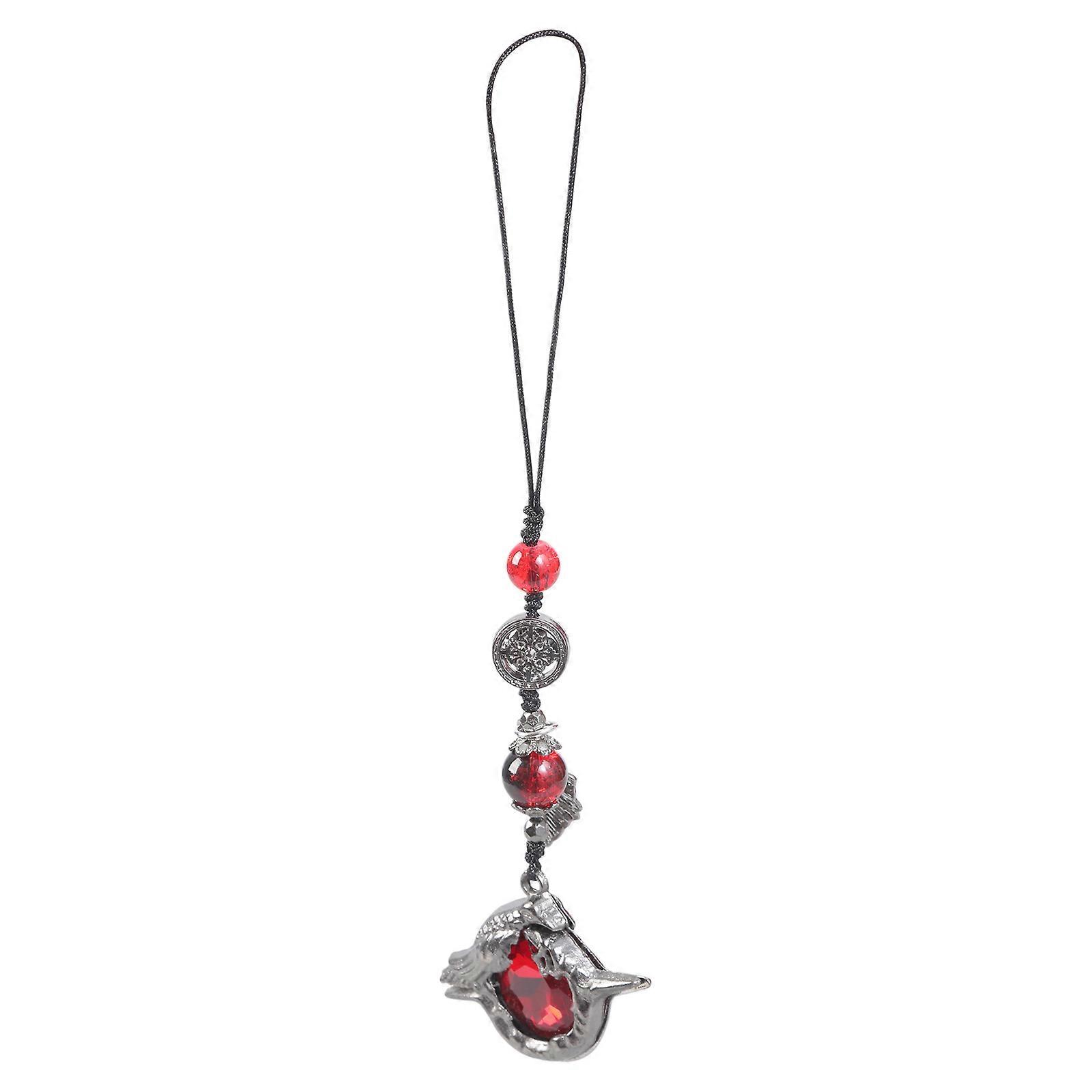 Eye Catching Crow Design Phone Charm Keychain Phone Chain Crafted For Those Who Appreciate Unconventional Styles