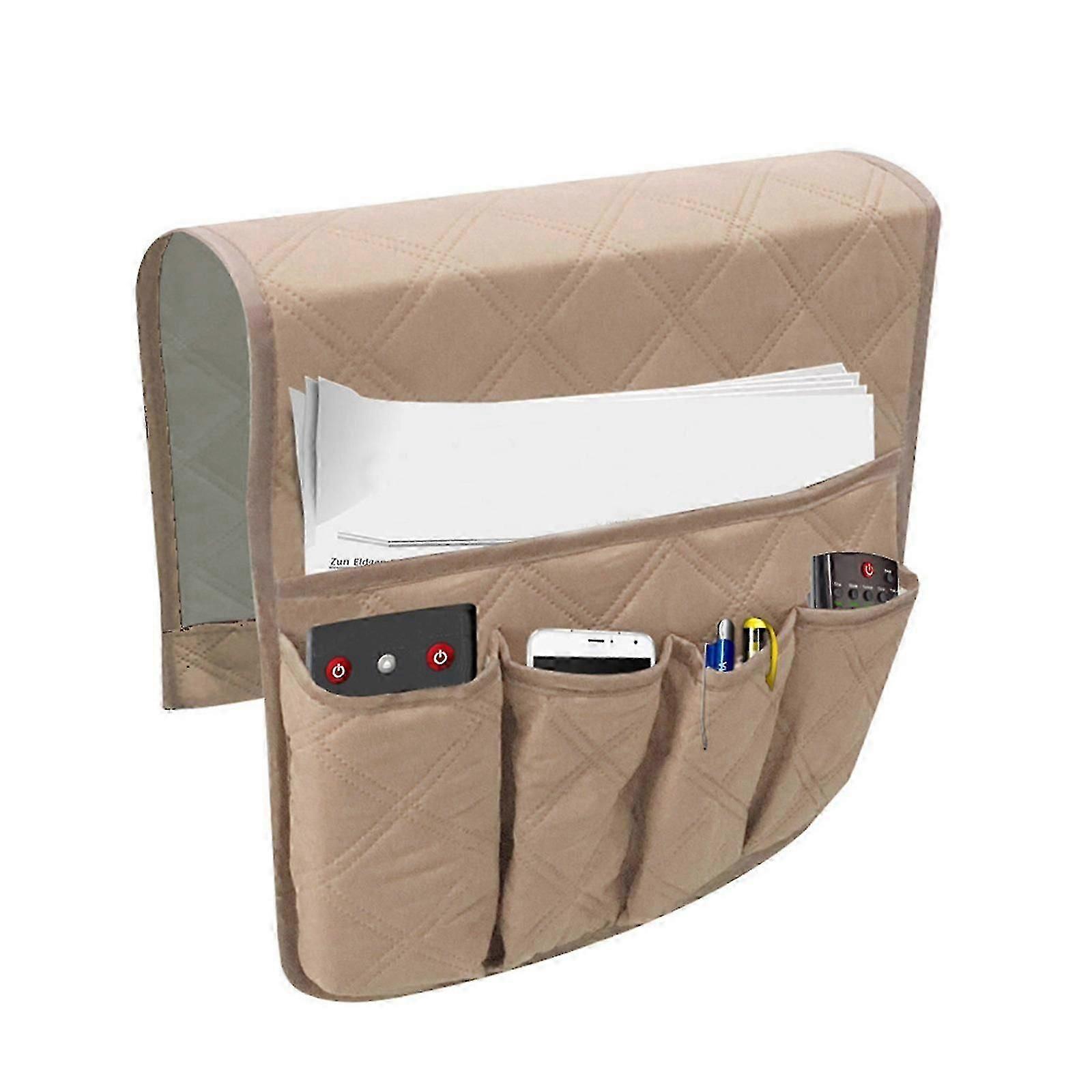 Sofa Couch Remote Control Arm Organizer Storage Bag Pouch Pocket
