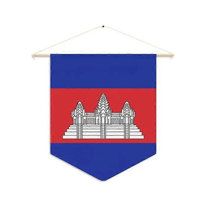 Pennant – Flag of Cambodia – 30 x 45 cm – Polyester – Hanging – 1 piece