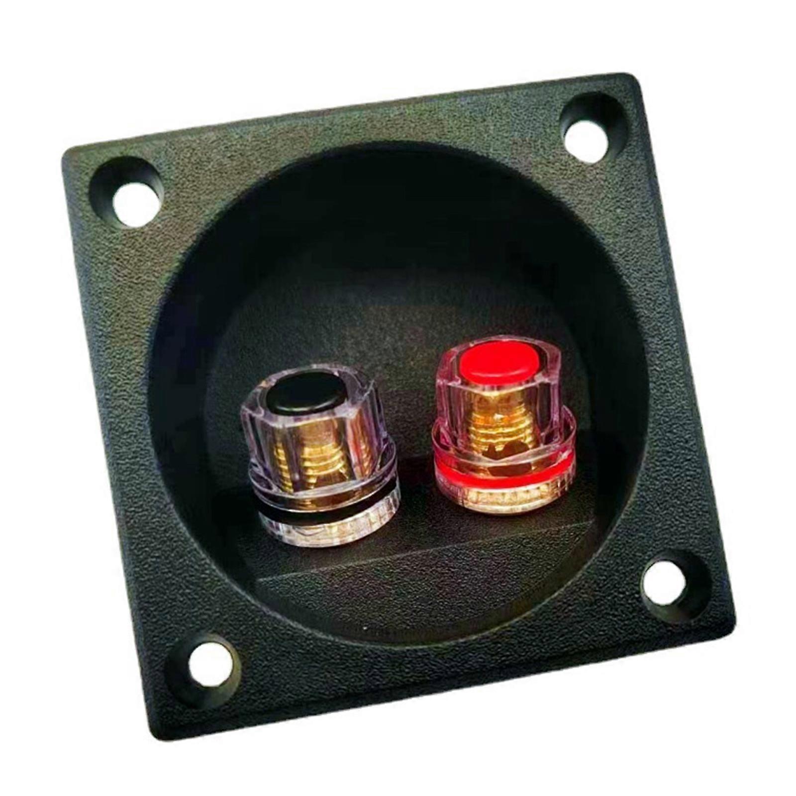 Speaker Junction Box Plastic Electronics Project Container Case Two-position Binding Post Speaker Panel Banana Socket
