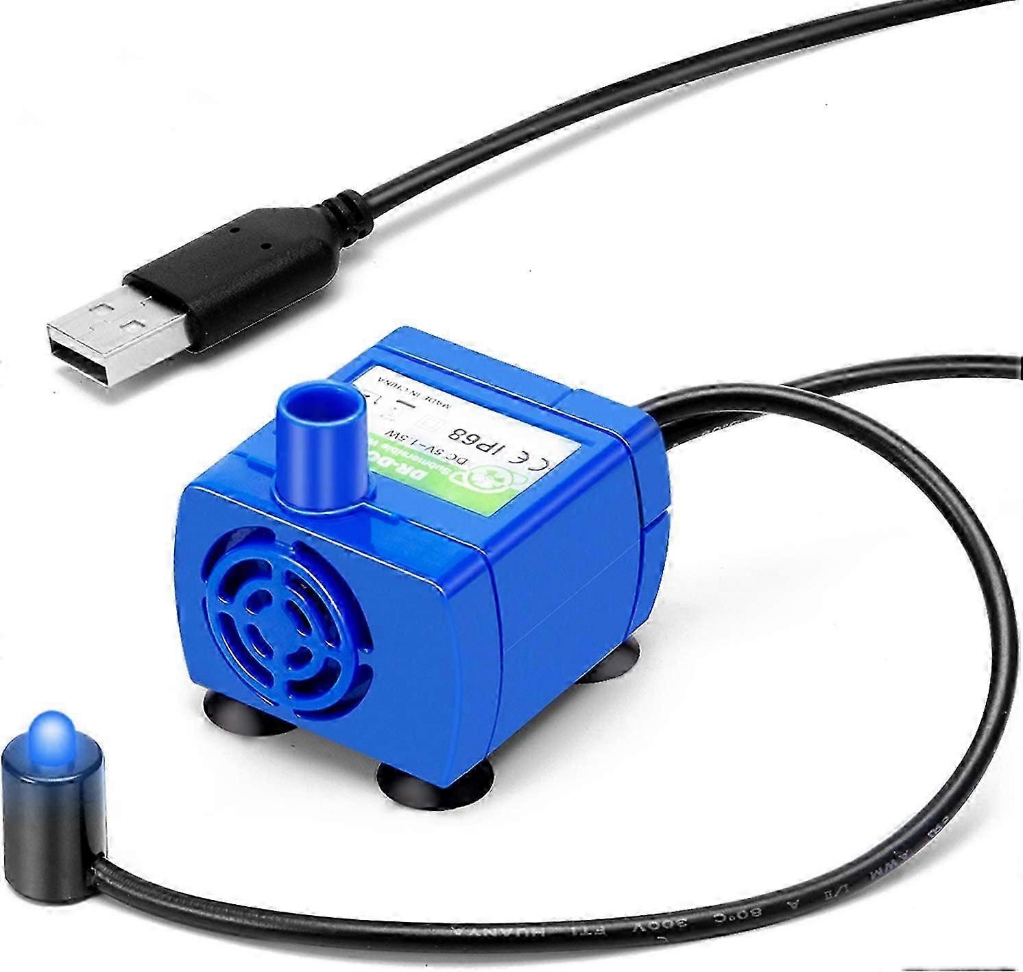 Katt vattenfontänpump, kompatibel husdjursvattenfontänpump motor för husdjursvattenfontän kattvattenfontän byte KB