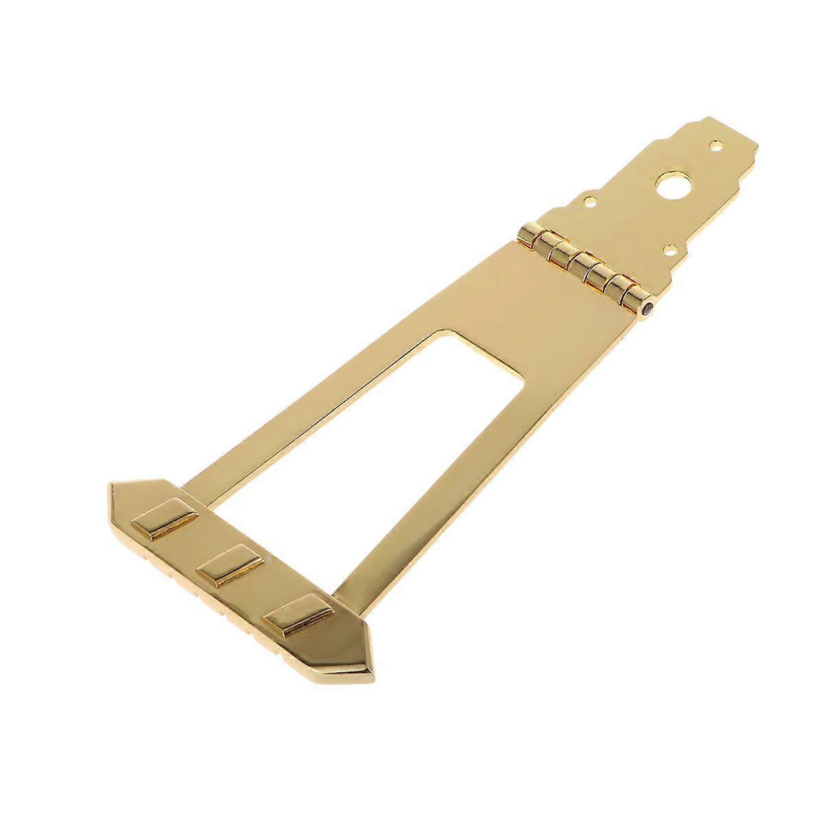 6 String Square Shape Trapeze Tailpiece Hollowbody Archtop Tailpiece For Jazz Guitar Use(Golden)