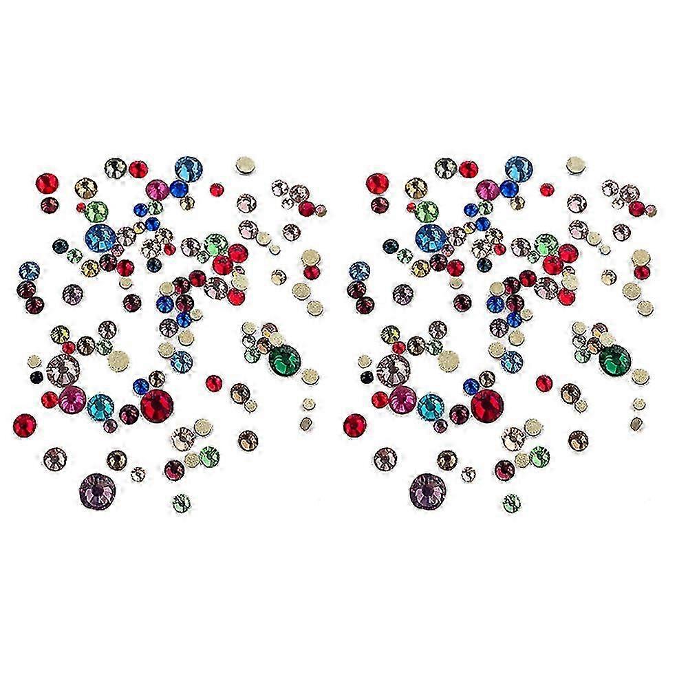 2025 Swarovski Crystal Assorted Mix Colors, Brilliant 14-Cut Facets Round Rhinestones, High Gloss Alloy For Diverse DIY Projects