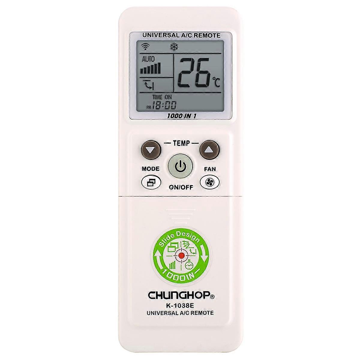 CHUNGHOP K-1038ES Universal Air Conditioner Remote Control with Brand Button Pairing Function